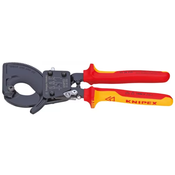 Nůžky na kabely - ráčnové 250mm VDE 1000V Knipex