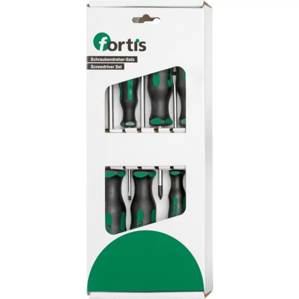Sada šroubováků 6ks ploché + křížové PH FORTIS