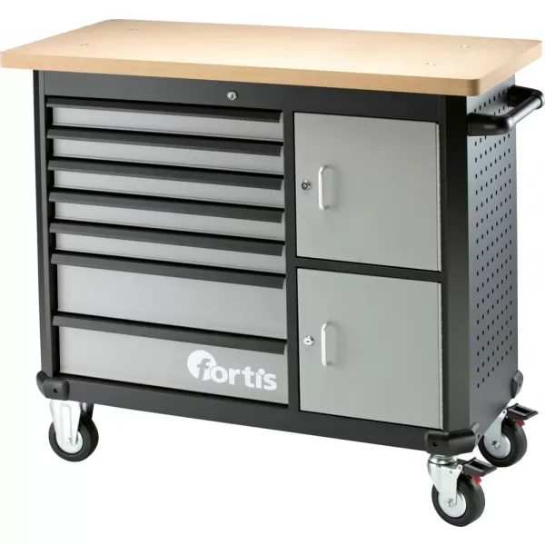 Pojízdný pracovní stůl 1170x560x1020mm FORTIS