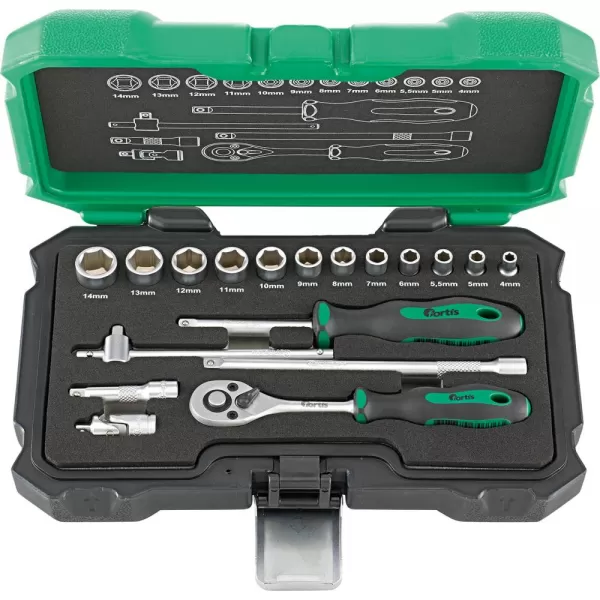 Gola sada 1/4" 18ks 4-14mm FORTIS