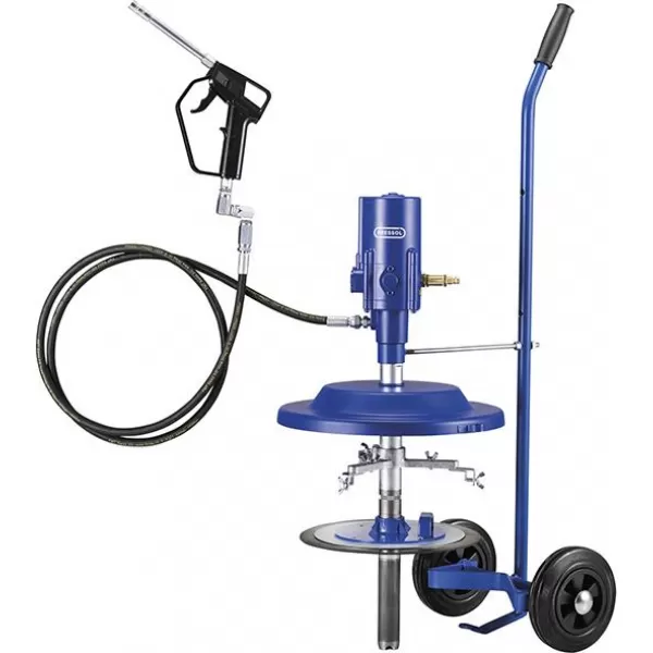 Pneumatická sudová pumpa s maznicí na kbelík 10kg PRESSOL
