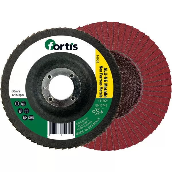 Kotouč lamelový 115mm K80 klenutý, oceli/hliník FORTIS