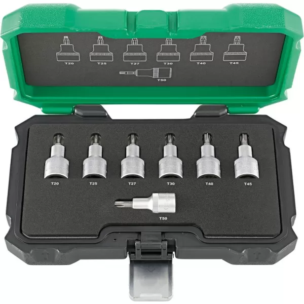 Sada nástrčných Torx klíčů 1/4" 7-díl. T20-50 FORTIS