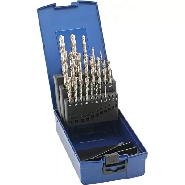 Sada vrtáků na kov DIN338 HSS-Co5 vybrušovaný typ N 1-10,5mm FORTIS