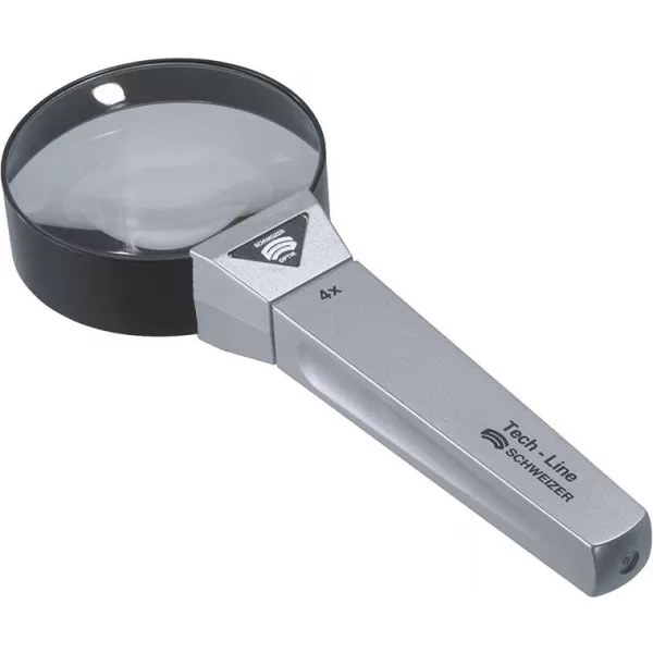 Ruční lupa Tech-Line D65mm 4-nás. SCHWEIZER