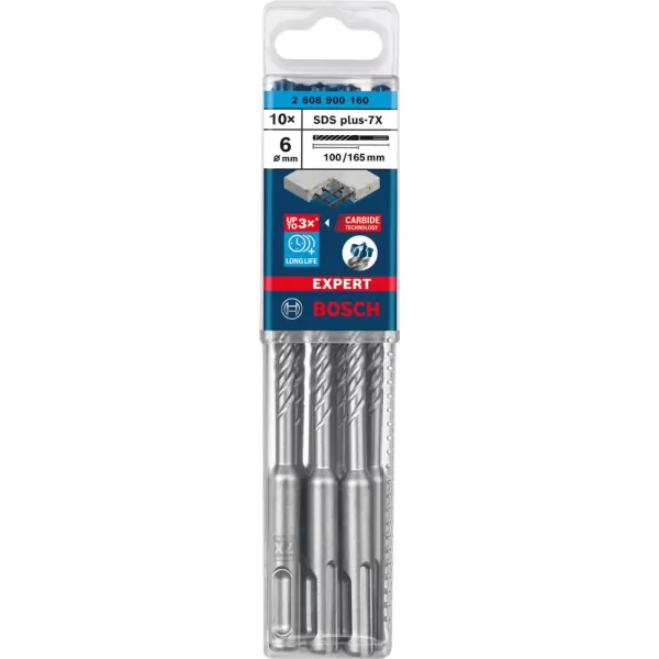 Vrták SDS plus 8x100x165 EXPERT SDS plus-7X, Bosch /10ks/