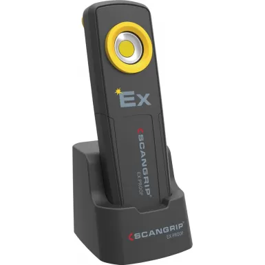 Aku. pracovní svítidlo UNI EX 95 lumenů + 150-290 lum. SCANGRIP