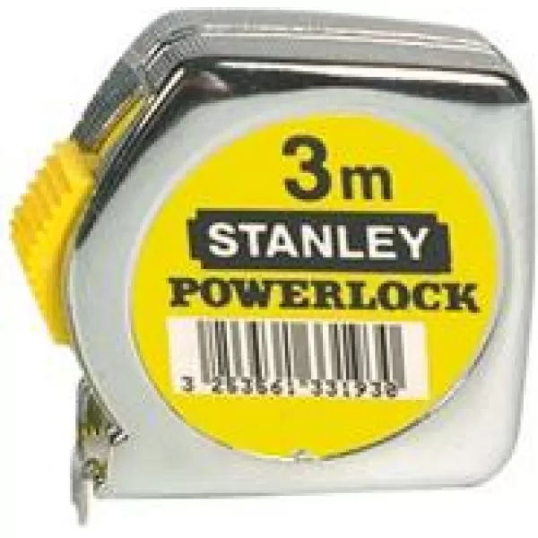 Metr svinovací Powerlock kov 3mx12,7mm STANLEY
