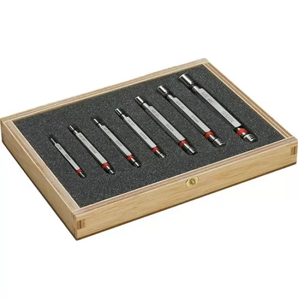 Sada zavitove kalibry trny dreveny box M3-M12  
