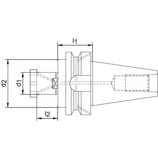 Unášeč pro nástrčné frézy JISB6339ADB BT40-32 HAIMER