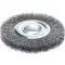 Kulatý kartáč ocelový drát 125x21/23mm,vlnitý0,3mm Lessmann