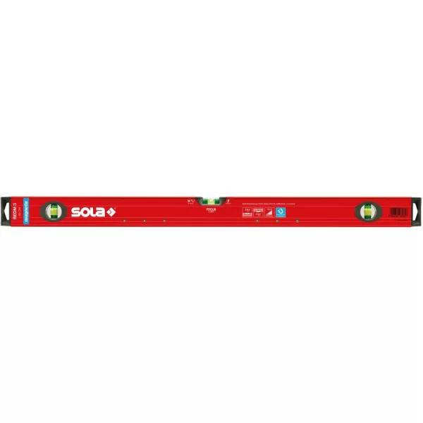 Vodováha s magnetem LM Big REDM 3 60cm práš.povrstv. Sola
