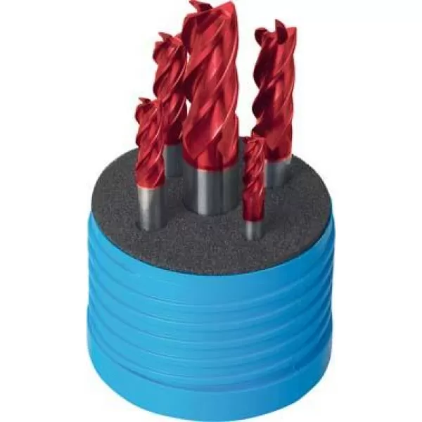 Sada Ratio fréz, dlouhých tvrdokov FIRE 5 ks. Z4 stopka HB 6-16mm GÜHRING
