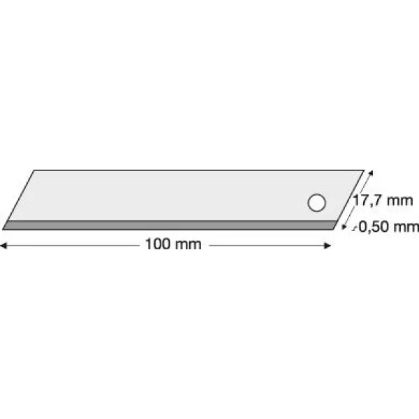 Nožovitá čepel TIN 18mm 10 ks./balení LUTZ BLADES