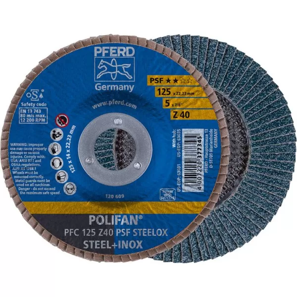 Lamelový kotouč brusný Z 40PSF rovný 125mm K40 PFERD