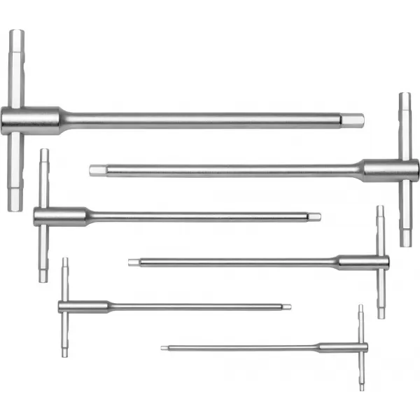Šroubovák s T-ruk. sada, s kluz.rukojetí 6 ks 3-10mm PB Swiss Tools