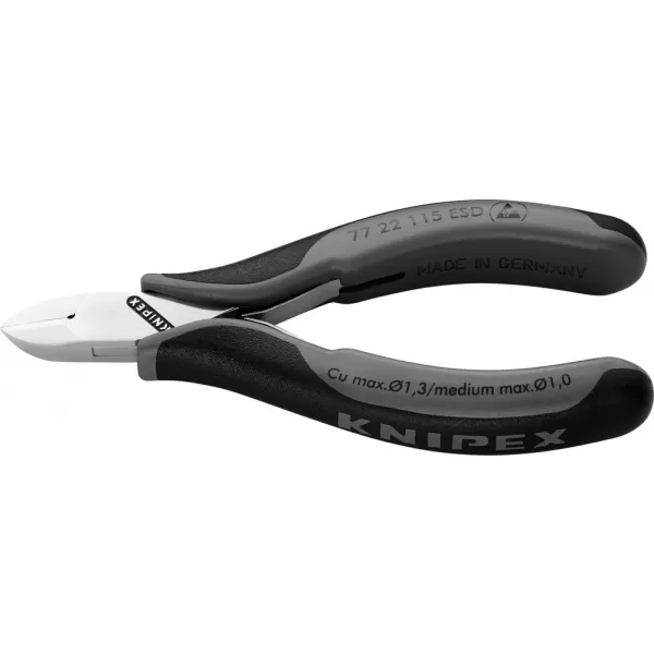 Kleště štípací boční pro elektroniku 77 22 115 ESD Knipex