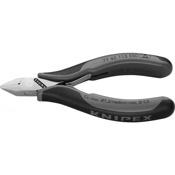 Kleště štípací boční pro elektroniku 77 42 115 ESD Knipex