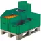 Prepravní stohovací boxy TK400/50-0, zel