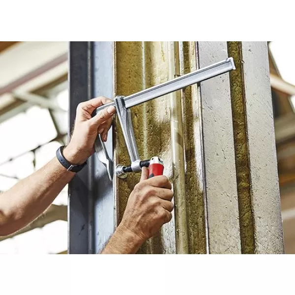 Šroubovací svěrka ocel. 2-složková rukojeť 500x120mm sklopná rukojeť Bessey