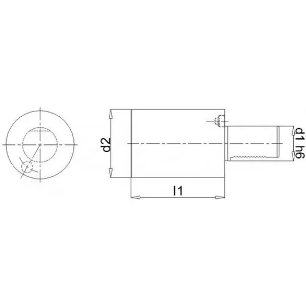 Předvalek válcový VDI A2 30x100mm FORTIS